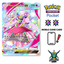 [FAST] Pokemon TCG Pocket Mega Diancie ex Shiny 🔆🔆 DX Pack MEGA picture