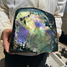20.7lb Natural Flash Labradorite Quartz Crystal rough Mineral Healing picture