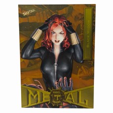 2022 Skybox Marvel Metal Universe Spider-Man - Black Widow #13 Light FX Yellow picture