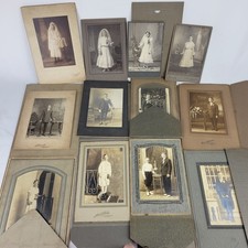 Antique Victorian Religious Photos Catholic 1st Communion Confirmation Lot of 13 picture
