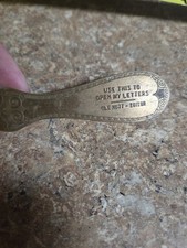 Vintage Bronze Letter Opener “Use This To Open My Letters