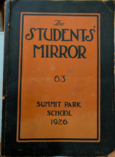 1926 Buffalo NY Summit Park Public School No. 63 Yearbook - THE STUDENT'S MIRROR picture