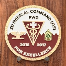 Desert Medics 3D Medical Command Middle East Flag Challenge Coin  1#40 picture
