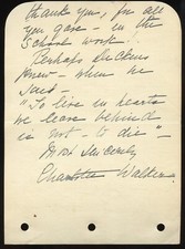 Charlotte Walker d1958 signed autograph 4x6Cut American Broadway Theater Actress picture