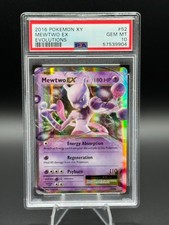 2016 Pokémon XY Evolutions Mewtwo EX #52 Ultra Rare Holo PSA 10 Gem Mint RARE picture