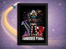 Framed Forbidden Planet Robby the Robot Print | ClassicSciFi Wall Art 8x12 picture