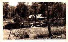 RPPC American River Lodge Naches Pass Highway Washington Forest Scene picture