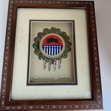 Kenneth Banks Native American Artist Singing Buffalo Shield 9/100 picture