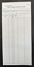 British Railways vintage memorabilia - Return of Wagons and Sheets form BR 20321 picture