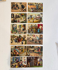 Vintage Illustrated Anthropomorphic Cat Postcards Lot - Humorous Scenes picture