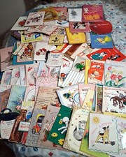 Lot 100+ Vtg Greeting Cards Xmas Easter Valentine's Birthday Baby 1950s 1970s picture