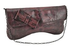 Authentic MIU MIU Vintage Leather Chain Shoulder Hand Bag Purse Purple 3237G picture