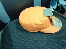 Vintage Coal Miner Canvas Cap Hat Orange For New Hire Employee picture