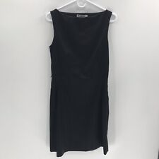 Jil Sander Womens Sleeveless Sheath Dress Black Size 38 Wool Silk picture