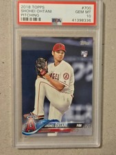 2018 TOPPS SHOHEI OHTANI #700 ROOKIE CARD GRADED PSA 10 GEM MINT picture