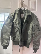 VTG Military Flight Jacket Green CWU-45/P Cold Weather Aramid Flyers Jacket S picture