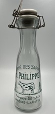 Vintage French Milk Bottle Ferme des Sapins A Philippe Maisons-Laffitte Cow picture