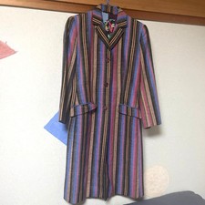 Etro Women Jacket Stripe Long Coat Size 42 M Limited Edition VHTF Designer Colle picture