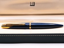 Dunhill Large Galaxy AD2000 Blue Shimmer Resin Ballpoint Pen picture