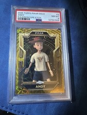 2025 Topps Pixar Gold Andy Kaleidoscope Etch #3 PSA 8 POP 1.none higher.nonelow  picture