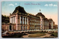 The Royal Palace Of Brussels Belgium Vintage Postcard picture