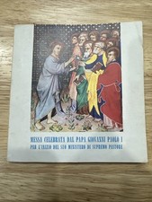 Very Rare POPE JOHN PAUL I Official Vatican Inauguration Mass Liturgy Program picture