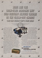 Teledyne Continental Motors 1997 Factory Rebuilt Engine Print Ad Aviation picture