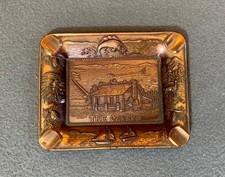 The Ozarks Vintage Souvenir Metal Copper Ashtray  or Trinket Dish Made In Japan picture