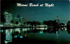 Miami Beach Florida Lake Pancoast Art Deco architecture TRAVMORE 50 Rel Postcard picture