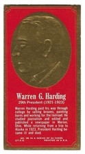 1965 Presidents and Famous Americans WARREN G. HARDING #28 picture
