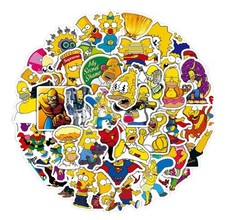 20 Pcs The Simpsons Stickers Laptop Skateboard Phone picture