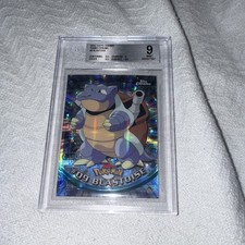 Topps 2000 Pokémon Chrome Tekno-Chrome #9 Blastoise Hologram BGS 9 picture