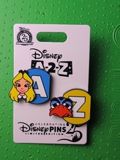 Disney A-2-Z Magnetic 2 Pin Set -Alice & Zazu  Goodbye Gift  2025 LE1275 picture