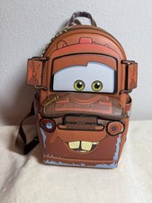 Mater DINACO LOUNGEFLY TOW MATER LIGHTUP MINI BACKPACK  2026 NWT PIXAR picture