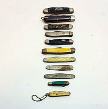Vintage Antique Pocket Knife Collection 11 Pc Colonial Advertising Souvenir Lot picture