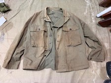 WWII US ARMY LIGHT SHADE HBT COMBAT FIELD JACKET-LARGE 44R,SM WHOLESALE picture