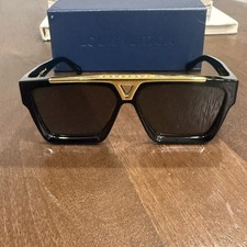 Louis Vuitton 1.1 Evidence Sunglasses Z1502W - Black/Gold FREE FAST SHIPPING picture