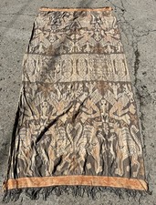 Vintage Indonesian Ikat Hinggi Textile Ceremonial Wrap Tribal 102”x49” READ* D picture