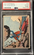 1940 Gum Inc Superman #33 The Avalanche PSA 4 (MK) Well Centered picture