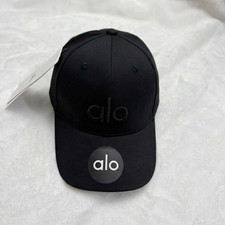 Аlo Yoga Performance Hat Black White Logo Adjustable Athletic Cap Unisex NWT picture