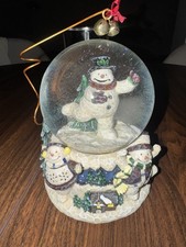 Department 65 Musical Snowman Christmas Water Globe Winter Village picture
