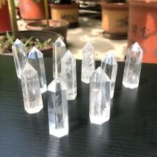 10pcs Bulk Small Natural Clear Quartz Crystal Point Wands Tower Obelisk Polished picture
