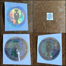 11 OFFICIAL UEFA EURO 2016 STICKER HOLOGRAMS picture