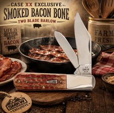 CASE XX SMKW Exclusive Smoked Bacon Bone Barlow 2 Blade Pocket Knife NEW picture