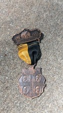 Antique 1909 Pittsburg Disciples Of Christ Centennial Medal W Original Ribbon  picture