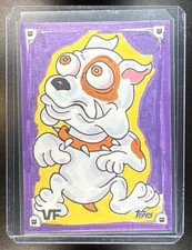 2026 Topps Chrome VeeFriends Zachary Maers Sketch Cards 1/1 Badass Bulldog picture