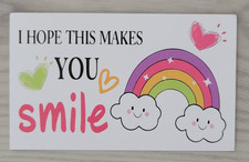 Pocket Hug Card ~ Smile ~ Anxiety & Emotional Support ~ Combine with a charm picture