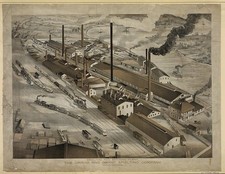 Photo:Omaha Nebraska Omaha and Grant Smelting Co Plant 1900s Aerial View picture