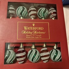 Waterford Holiday Heirlooms North Pole Light Set Oranament Sugar Plum Candy picture
