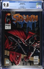 Spawn #5 Newsstand CGC 9.8 1st App. Billy Kincaid Todd McFarlane Image 1992 picture